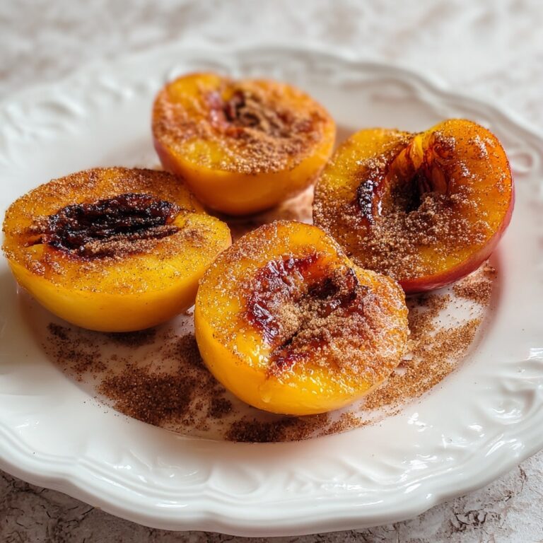 Cinnamon Sugar Baked Peaches Recipe