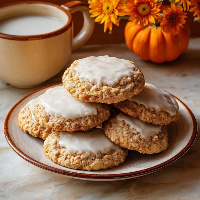Pumpkin Oatmeal Cookies with Maple Frosting Recipe