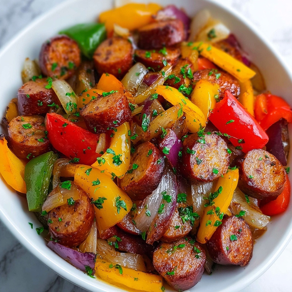 Honey Garlic Kielbasa with Roasted Veggies Recipe - Recipe Image
