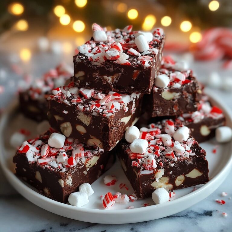 Hot Chocolate Peppermint Fudge Recipe