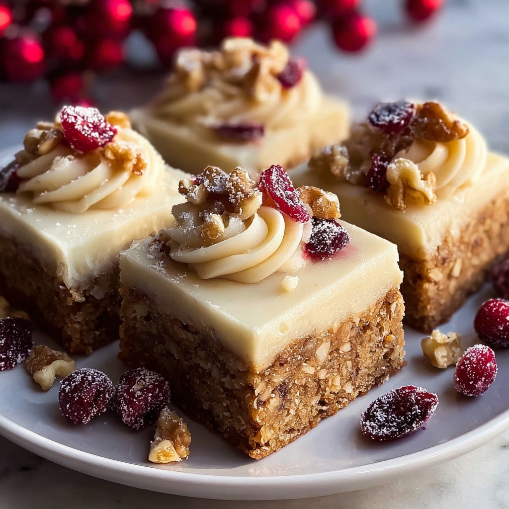 Festive Spiced Christmas Bars with Creamy Frosting Recipe - Recipe Image