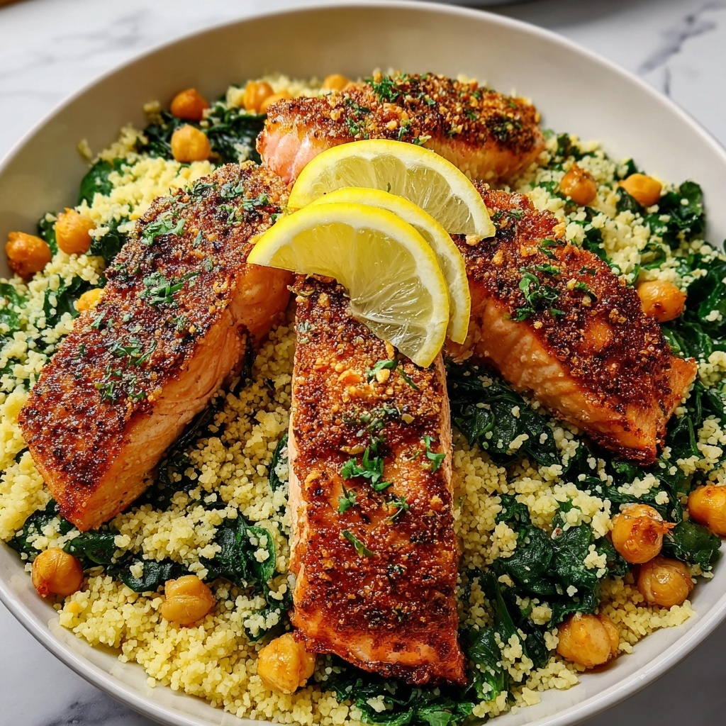 Healthy Salmon & Chickpea Couscous Bowl Recipe - Recipe Image