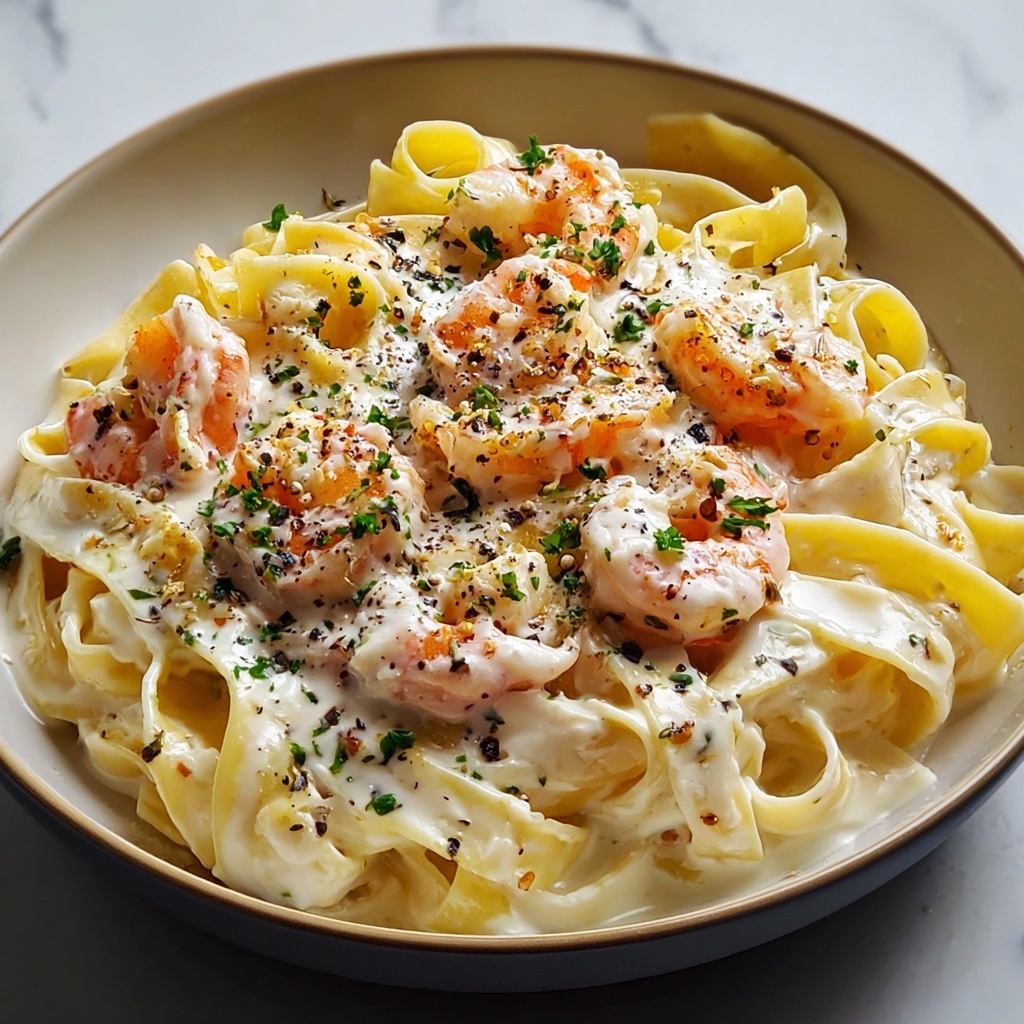 Creamy Crab Fettuccine Alfredo Recipe - Recipe Image