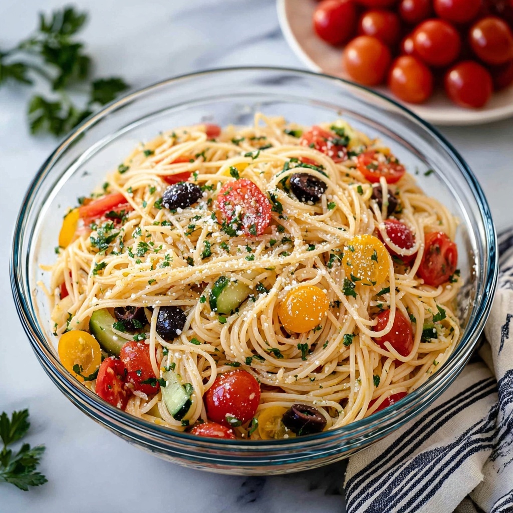 California Spaghetti Salad Recipe - Recipe Image