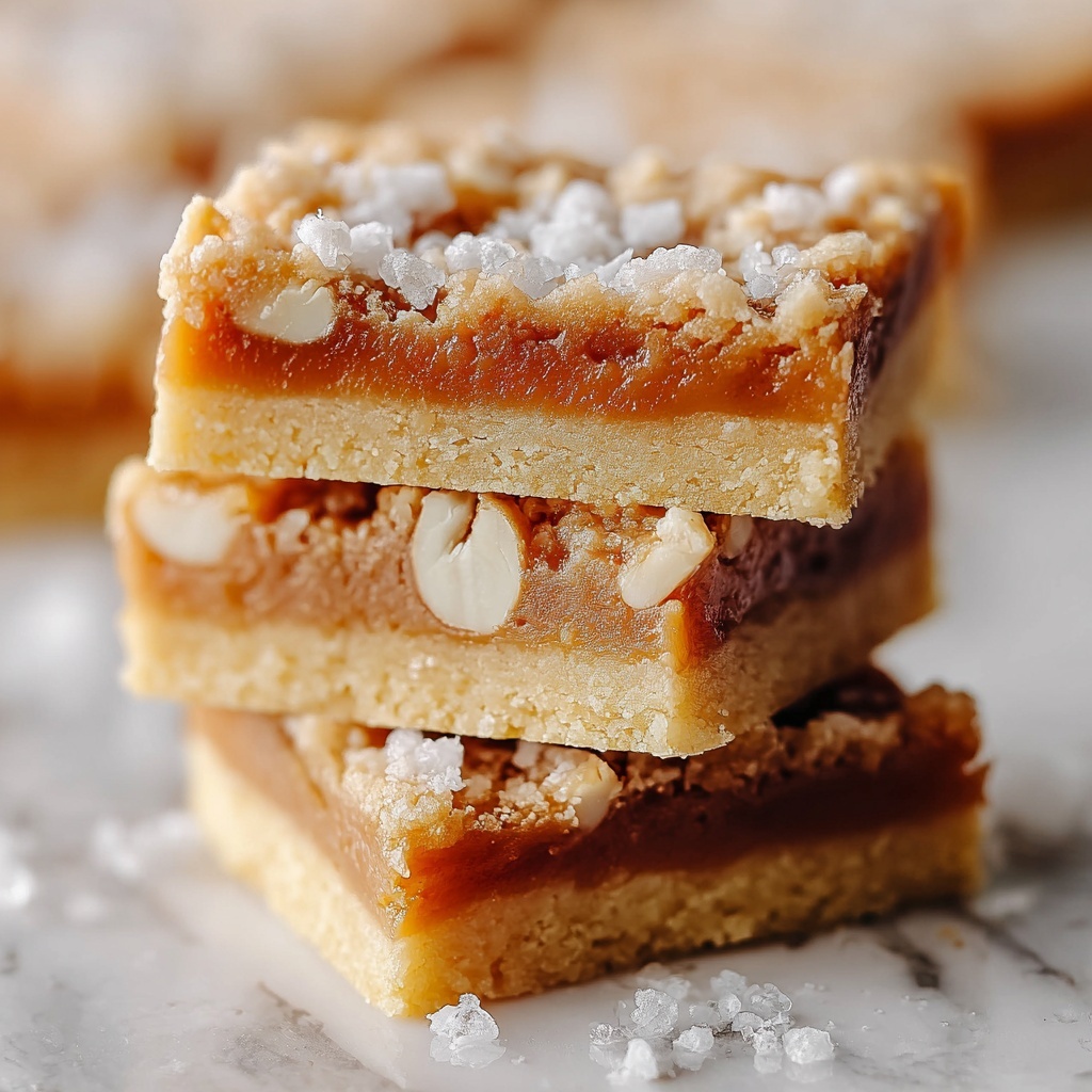 Salted Caramel Butter Bars Recipe - Recipe Image