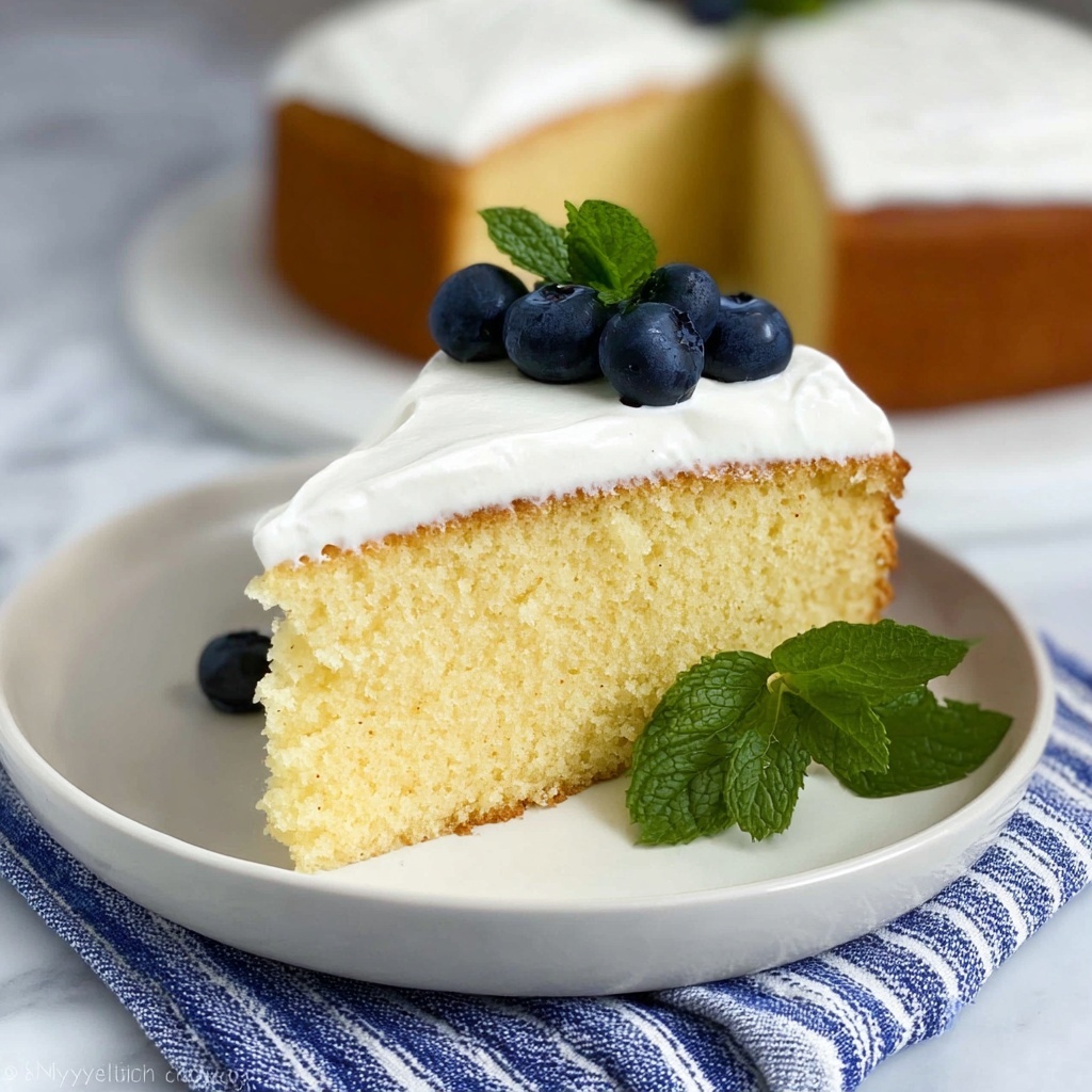 Easy Vanilla Custard Cake Recipe - Recipe Image