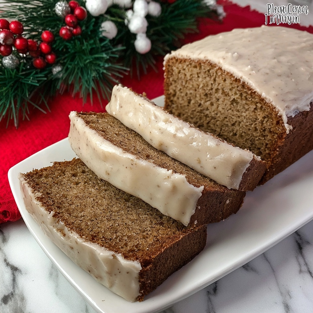 Gingerbread Loaf with Cinnamon Frosting Recipe - Recipe Image