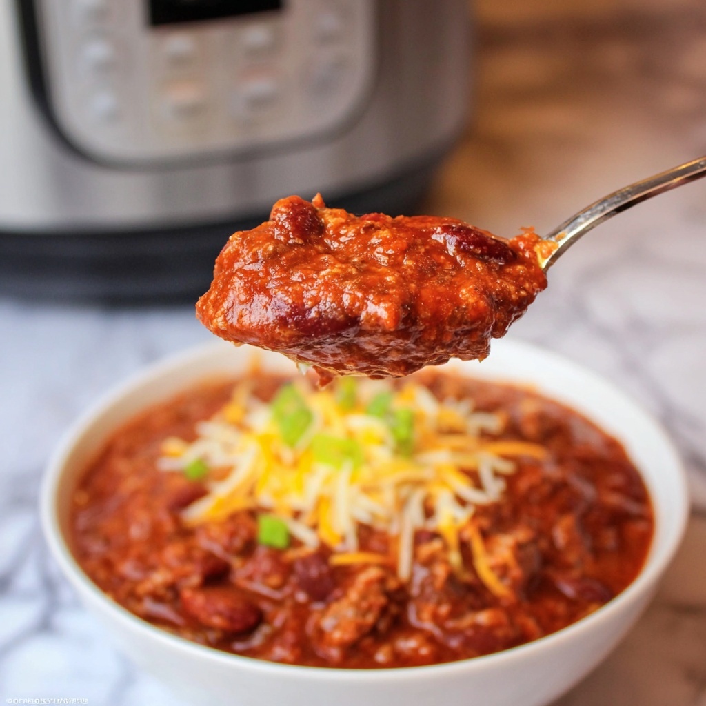 Instant Pot Three Bean Chili Recipe - Recipe Image