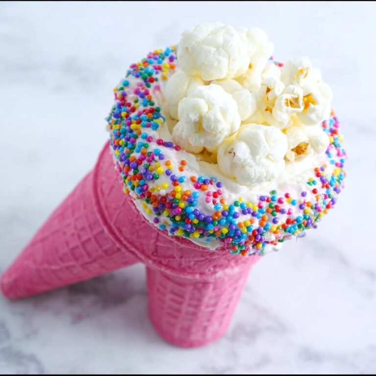 Popcorn Ball Ice Cream Cones Recipe