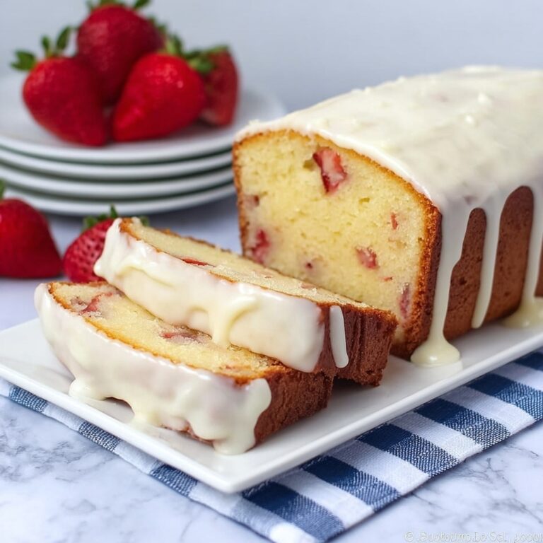 Strawberry Pound Cake with Cream Cheese Frosting Recipe