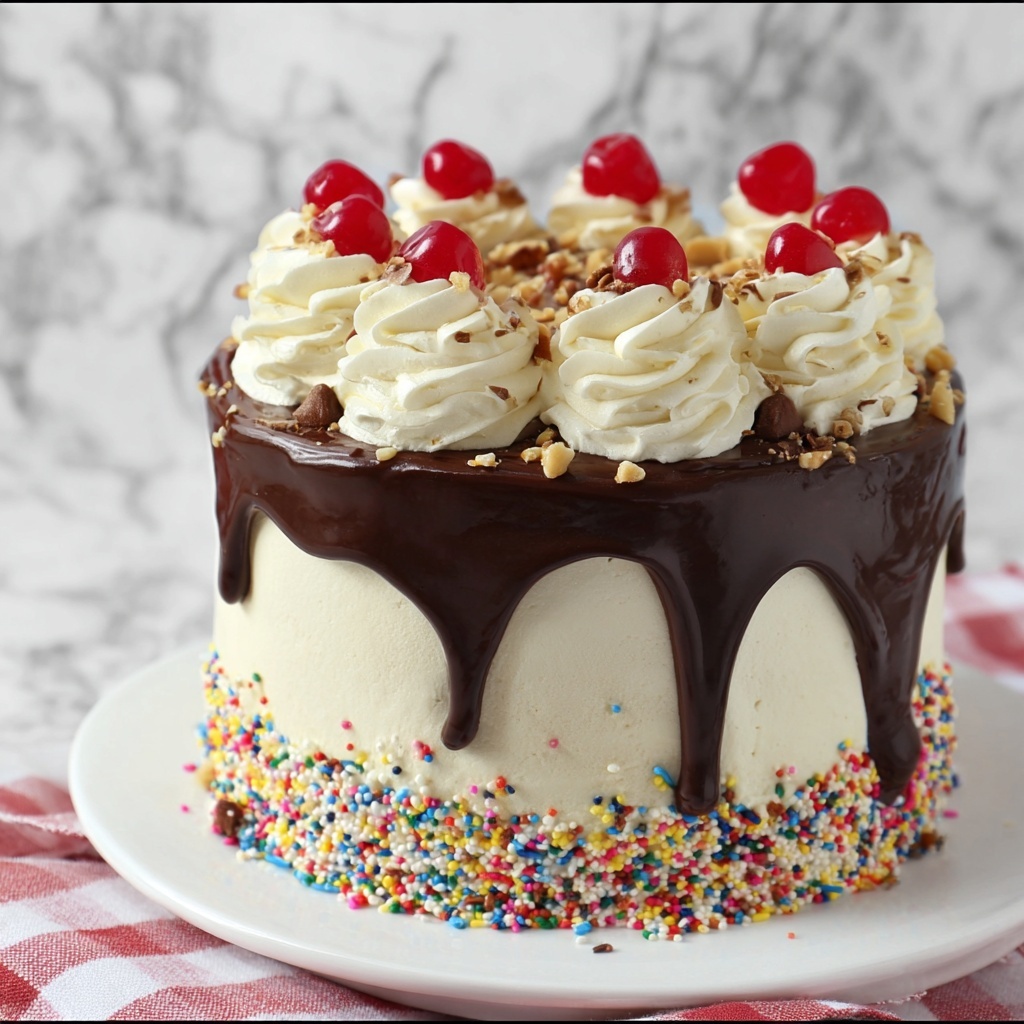 Neapolitan Cake with Chocolate, Strawberry, and Vanilla Layers Recipe - Recipe Image