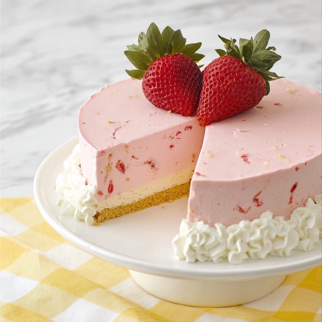 Strawberry Pie Cheesecake (No-Bake) Recipe - Recipe Image