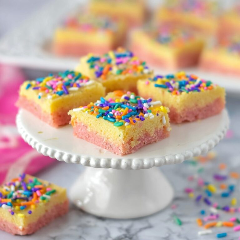 Ooey Gooey Cake Mix Bars with Sprinkles Recipe