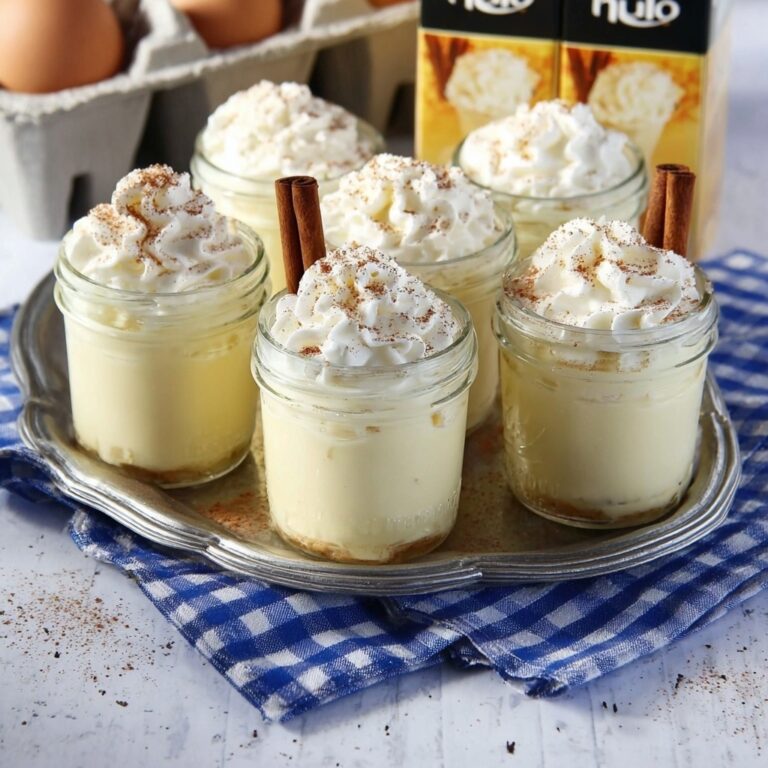 Eggnog Pudding Shots Recipe