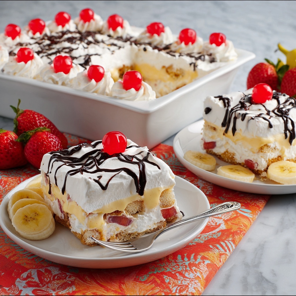 Banana Split Cake Recipe - Recipe Image