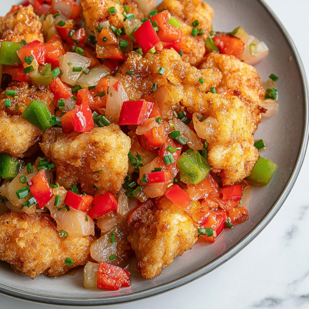 Salt and Pepper Chicken with Vegetables Recipe - Recipe Image