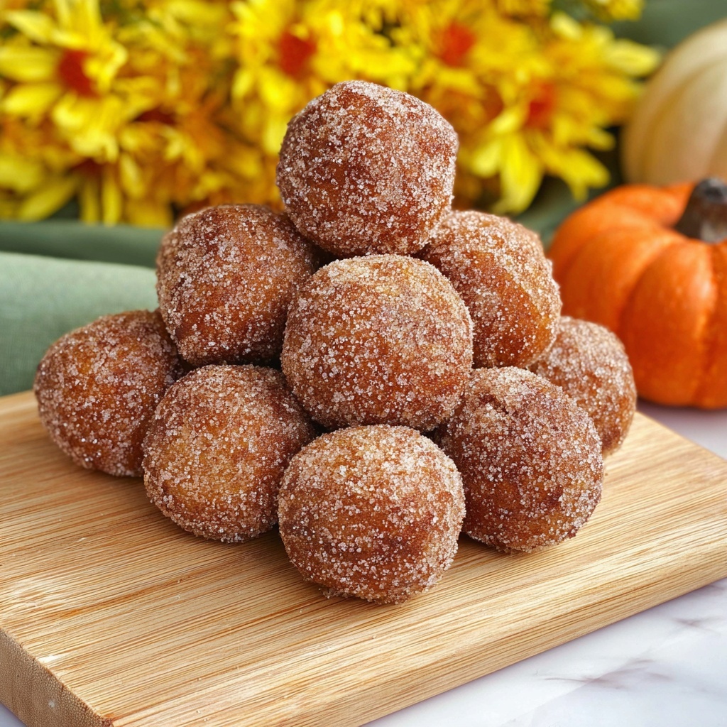 Pumpkin Donut Holes Recipe - Recipe Image