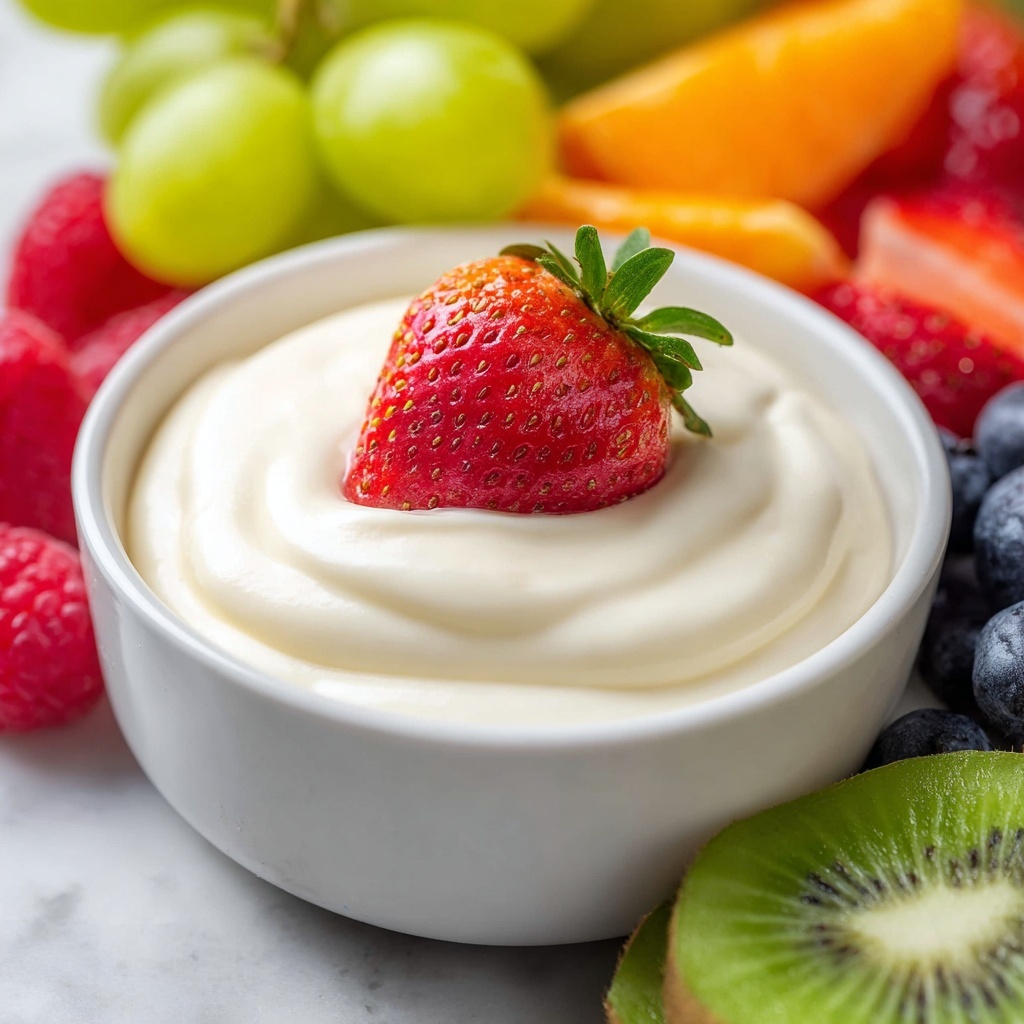 Creamy Marshmallow Fruit Dip Recipe - Recipe Image