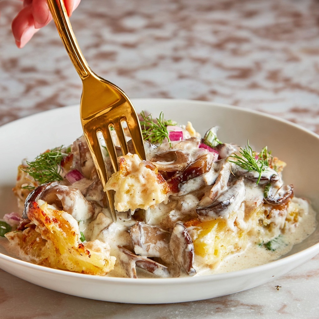Smashed Potato Salad with Herbs and Boursin Cheese Recipe - Recipe Image