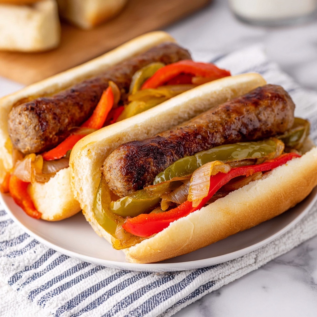 Slow Cooker Sausage and Peppers Recipe - Recipe Image