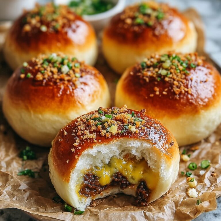 Garlic Parmesan Cheeseburger Bombs Recipe