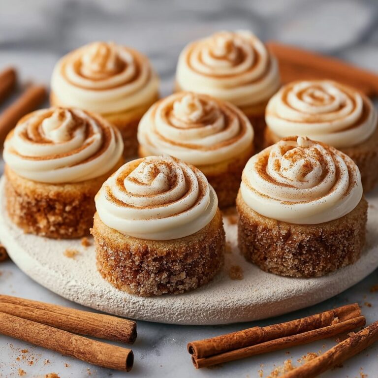 Mini Cinnamon Roll Cheesecakes 🍩 Recipe