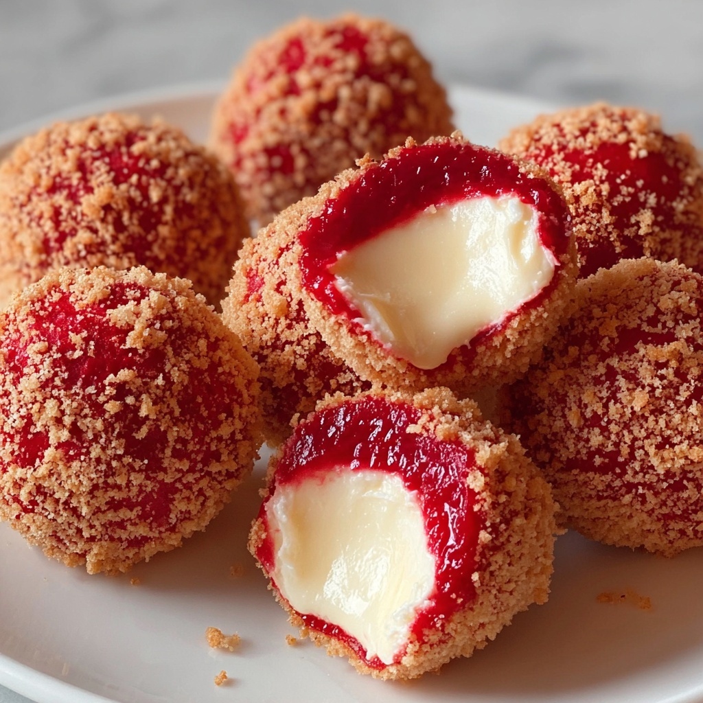 Indulgent Strawberry Cheesecake Crunch Bites Recipe - Recipe Image