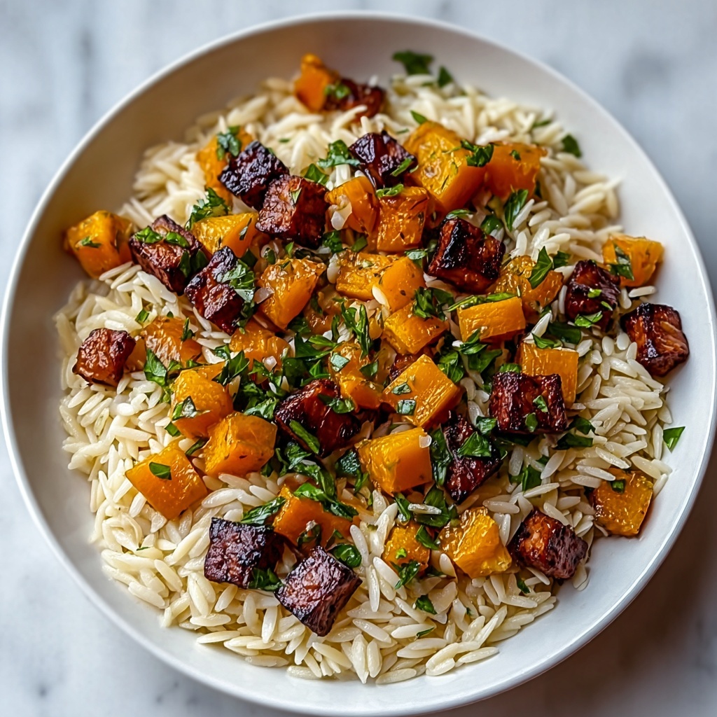 Delicious Roasted Butternut Squash Orzo Salad for Cozy Nights Recipe - Recipe Image