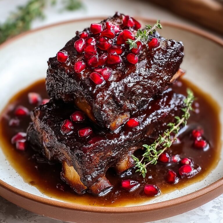 Irresistibly Tender Pomegranate Braised Short Ribs Recipe