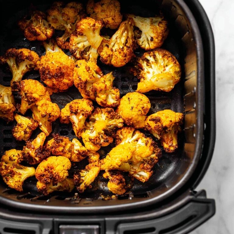Air Fryer Cauliflower with Parmesan and Spices Recipe