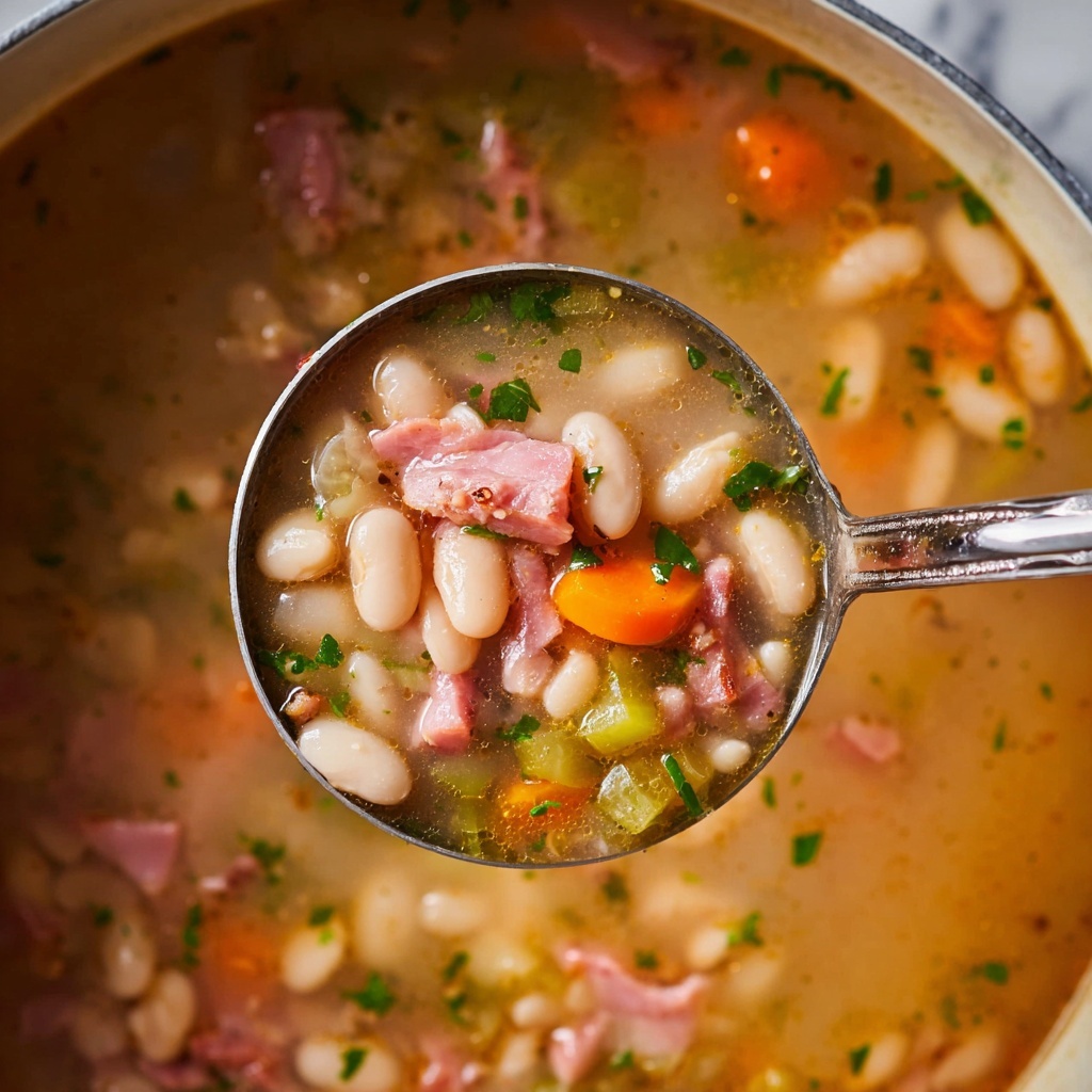 Slow Cooker Ham and Bean Soup Recipe - Recipe Image