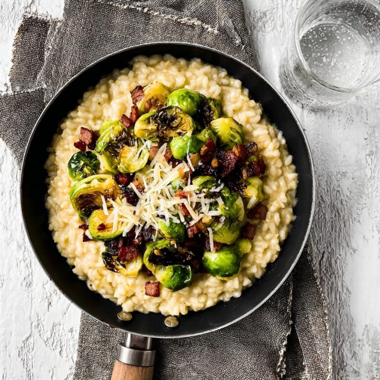 Risotto with Bacon and Brussels Sprouts Recipe