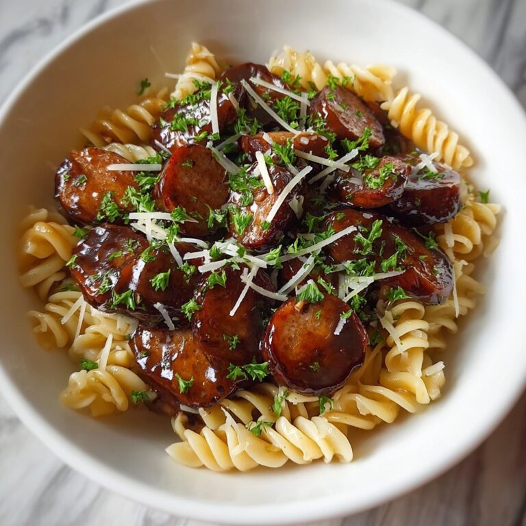 Spicy Honey BBQ Sausage & Pasta Recipe