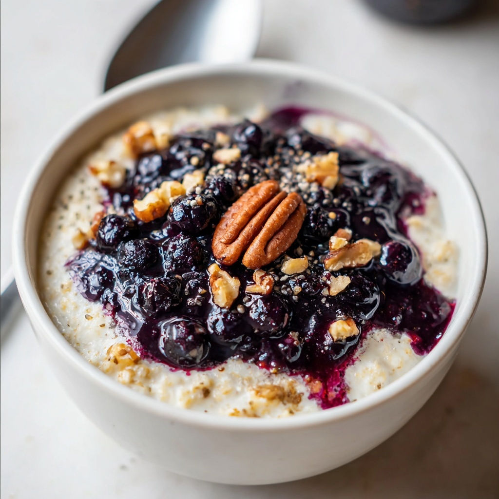Blueberry Pie Overnight Oats Recipe - Recipe Image