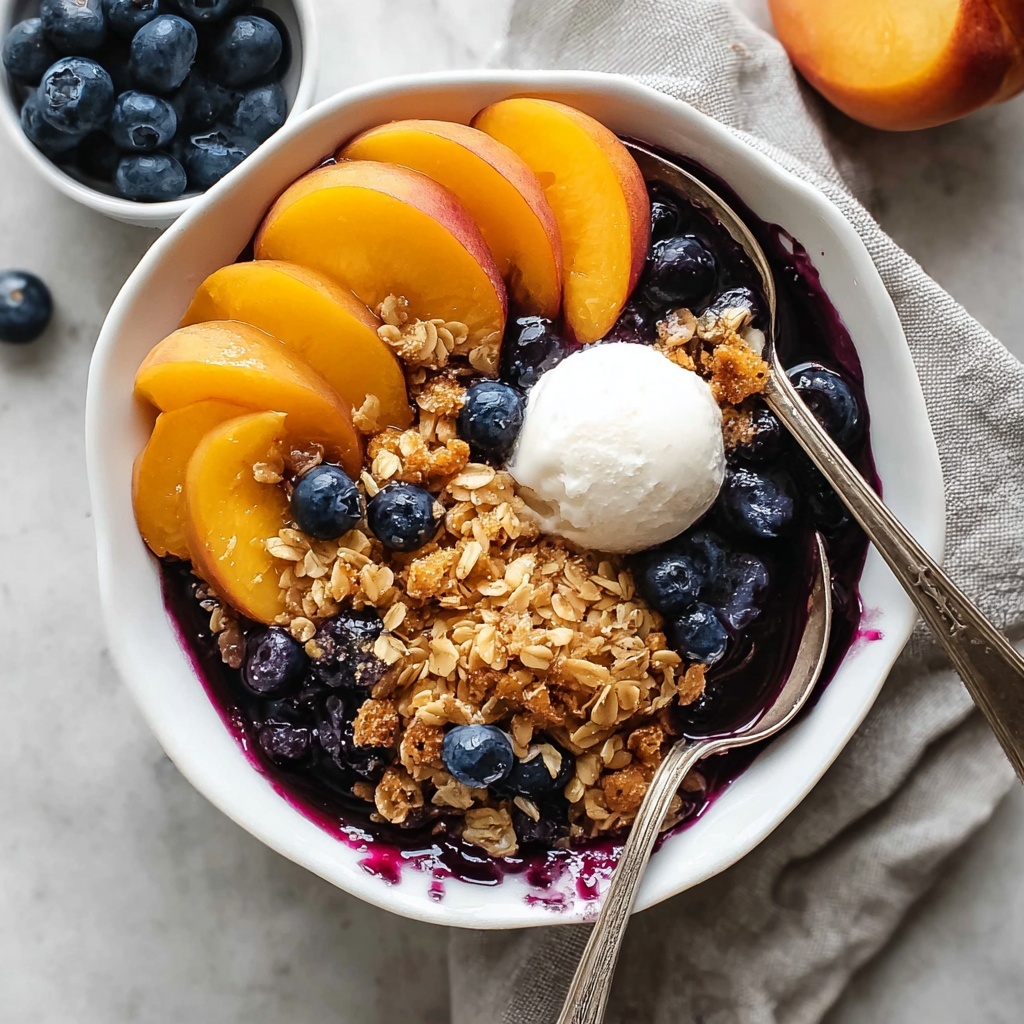 Blueberry Peach Crumble Recipe - Recipe Image