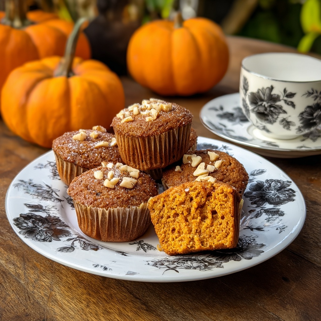Spiced Baked Pumpkin Muffins Recipe - Recipe Image