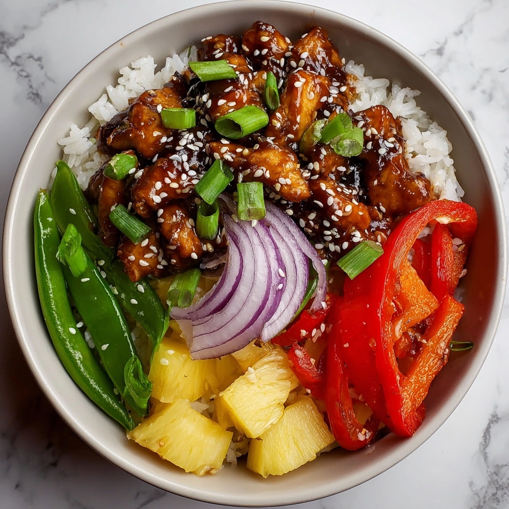Tropical Teriyaki Chicken Rice Bowl Recipe - Recipe Image