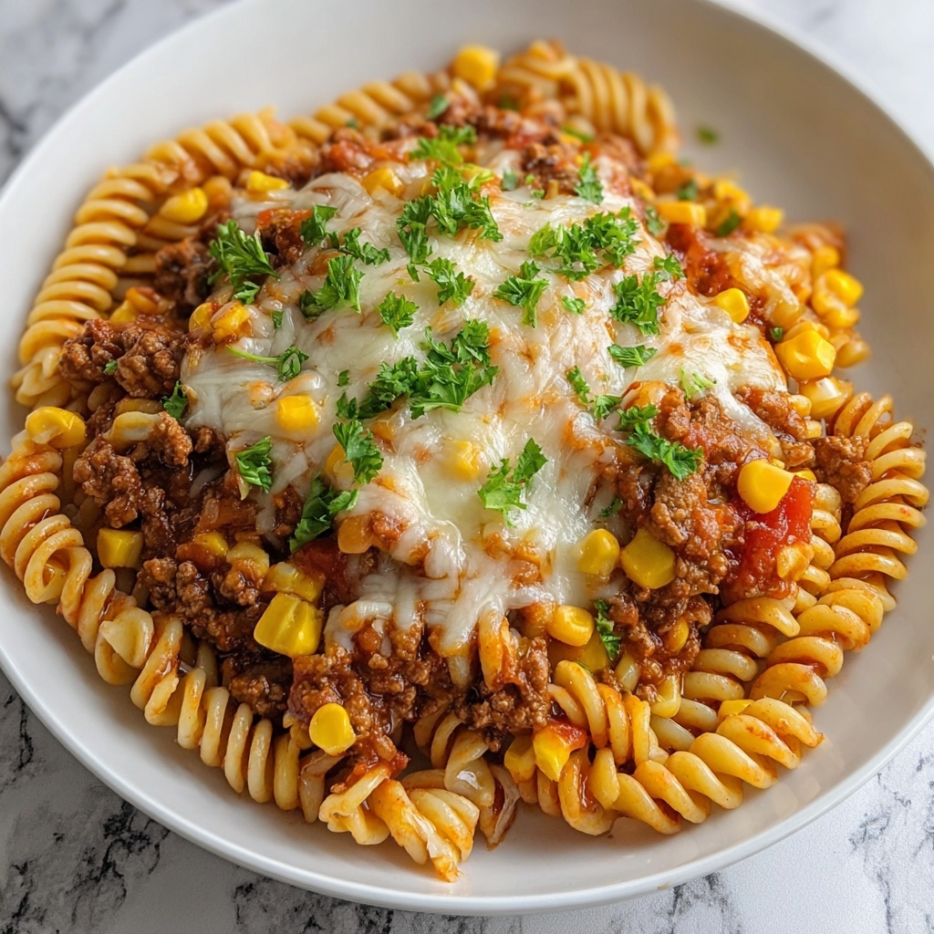 One Pot Taco Pasta Recipe - Recipe Image