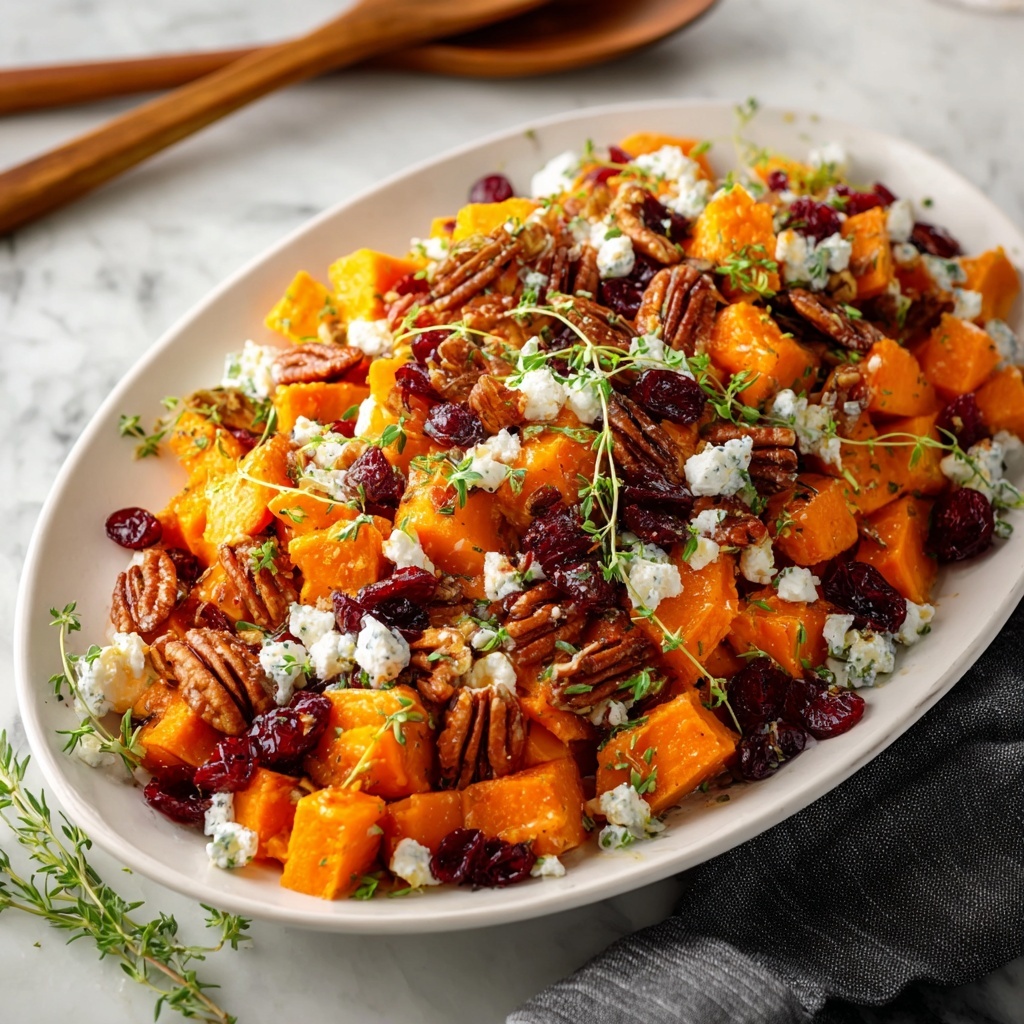 Sweet Potato Salad with Cranberries, Goat Cheese, and Pecans Recipe - Recipe Image