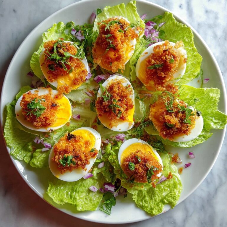 Crispy Egg Salad with Panko Breadcrumb Topping Recipe