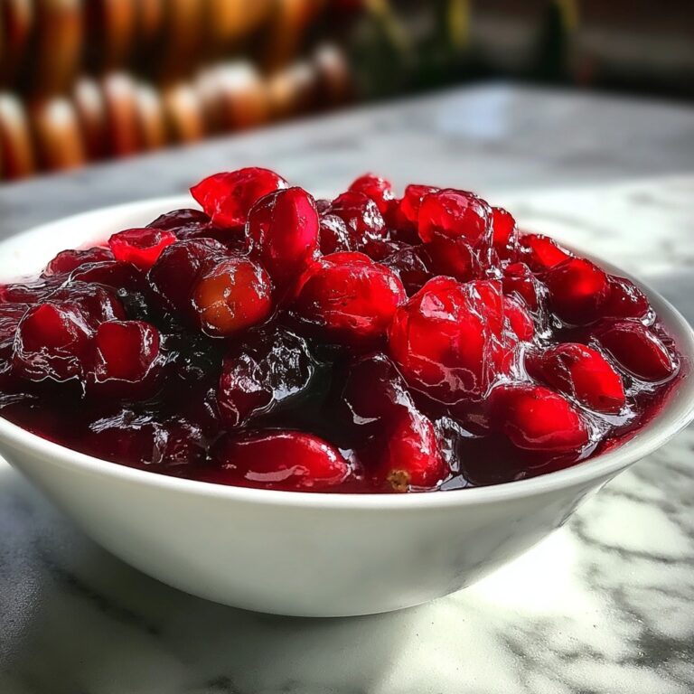 Tangy Homemade Chunky Cranberry Sauce Recipe