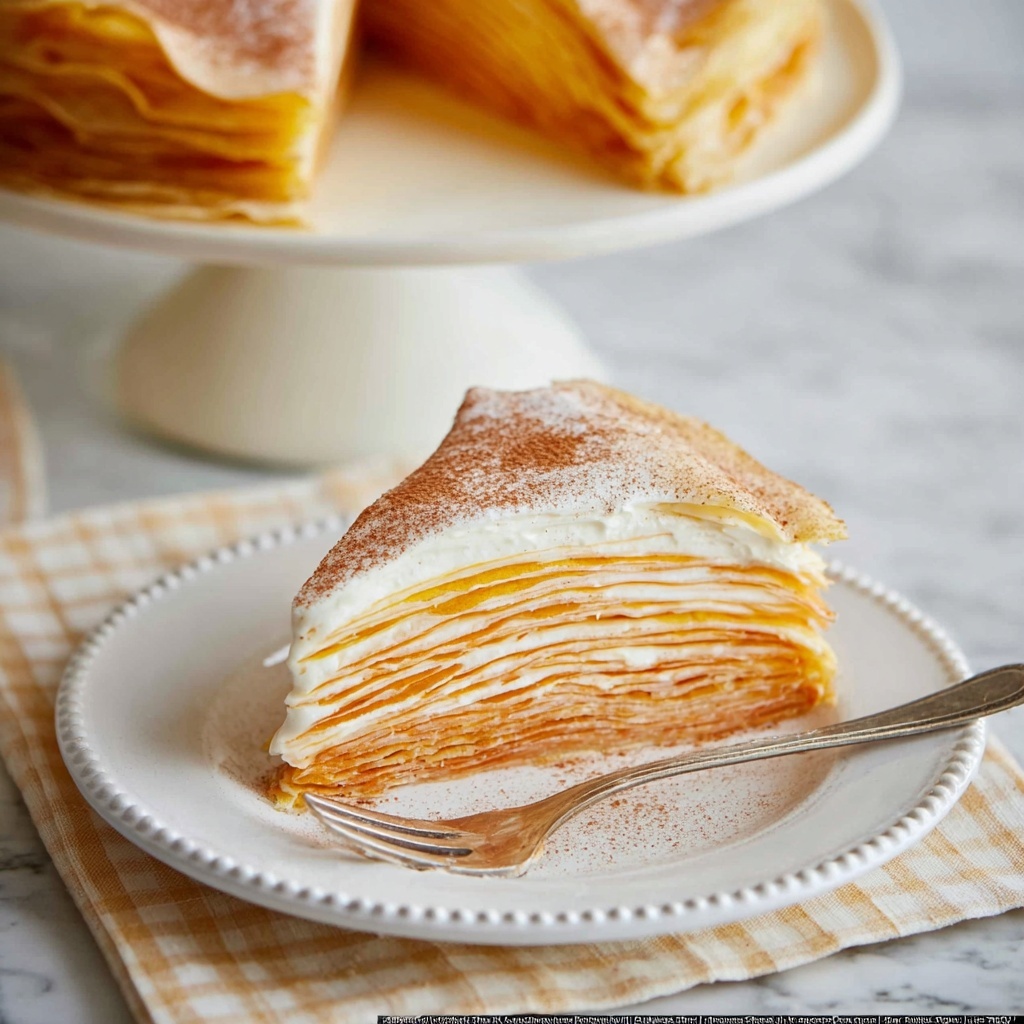 Pumpkin Crepe Cake Recipe - Recipe Image
