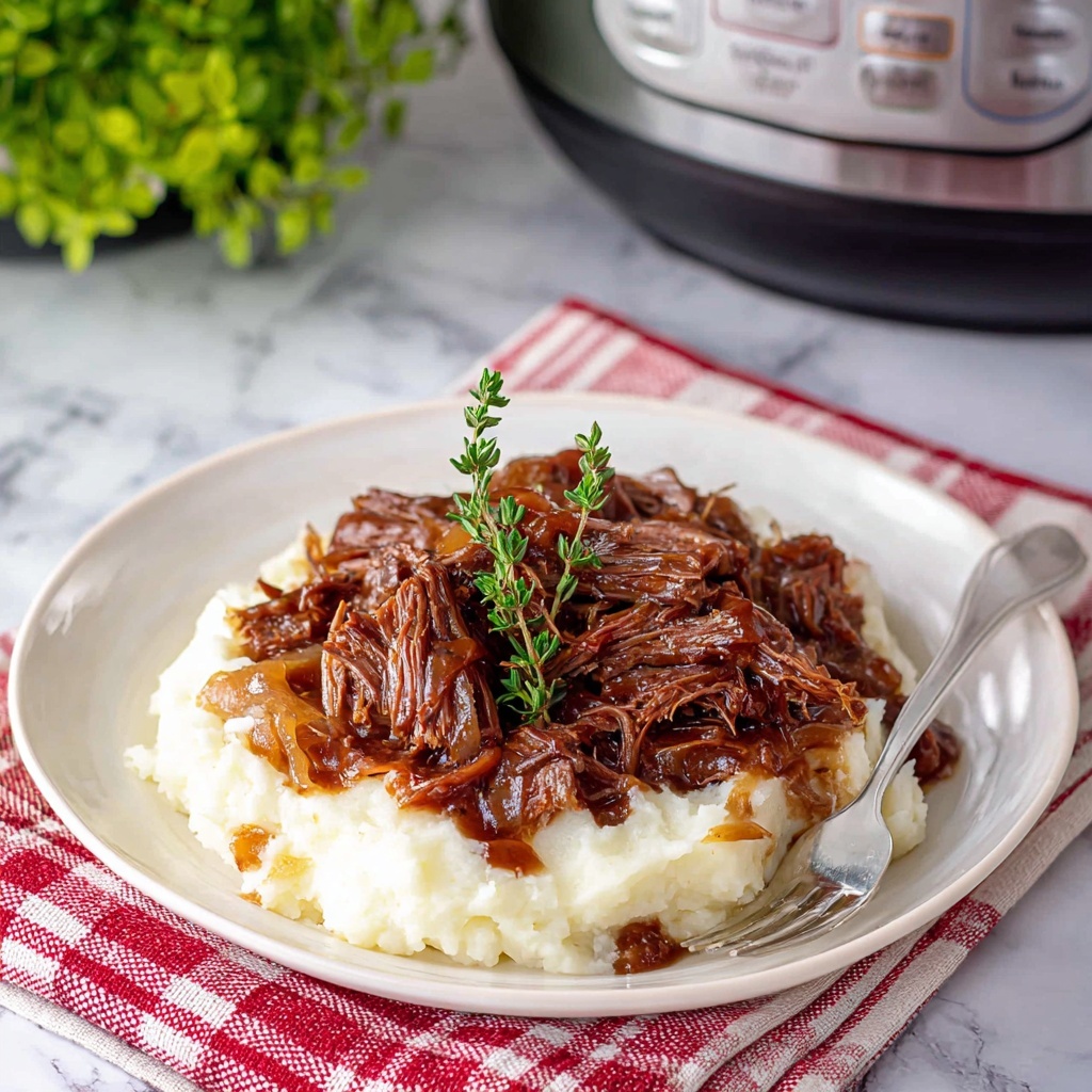 Slow Cooker French Onion Pot Roast Recipe - Recipe Image