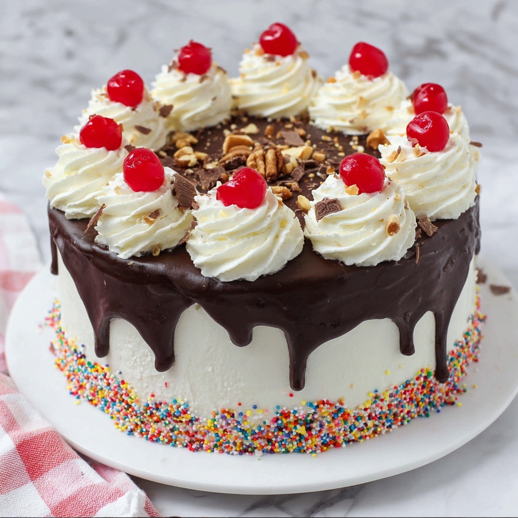 Neapolitan Cake with Chocolate, Strawberry, and Vanilla Layers Recipe - Recipe Image