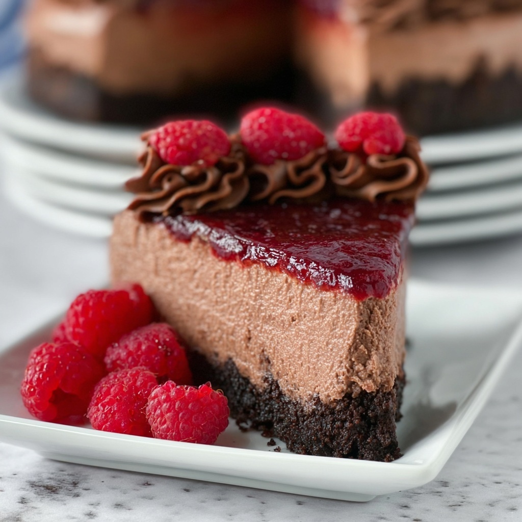 Chocolate Raspberry Cheesecake Recipe - Recipe Image