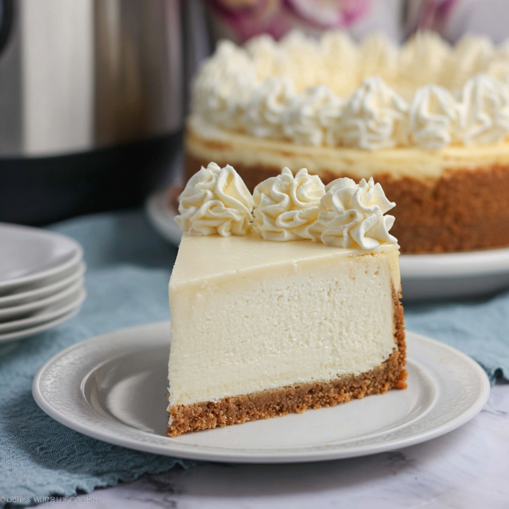 Instant Pot Vanilla Cheesecake Recipe - Recipe Image