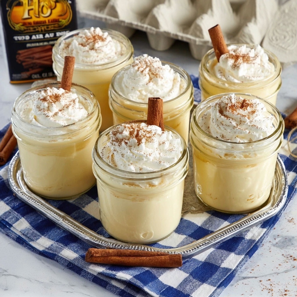 Eggnog Pudding Shots Recipe - Recipe Image