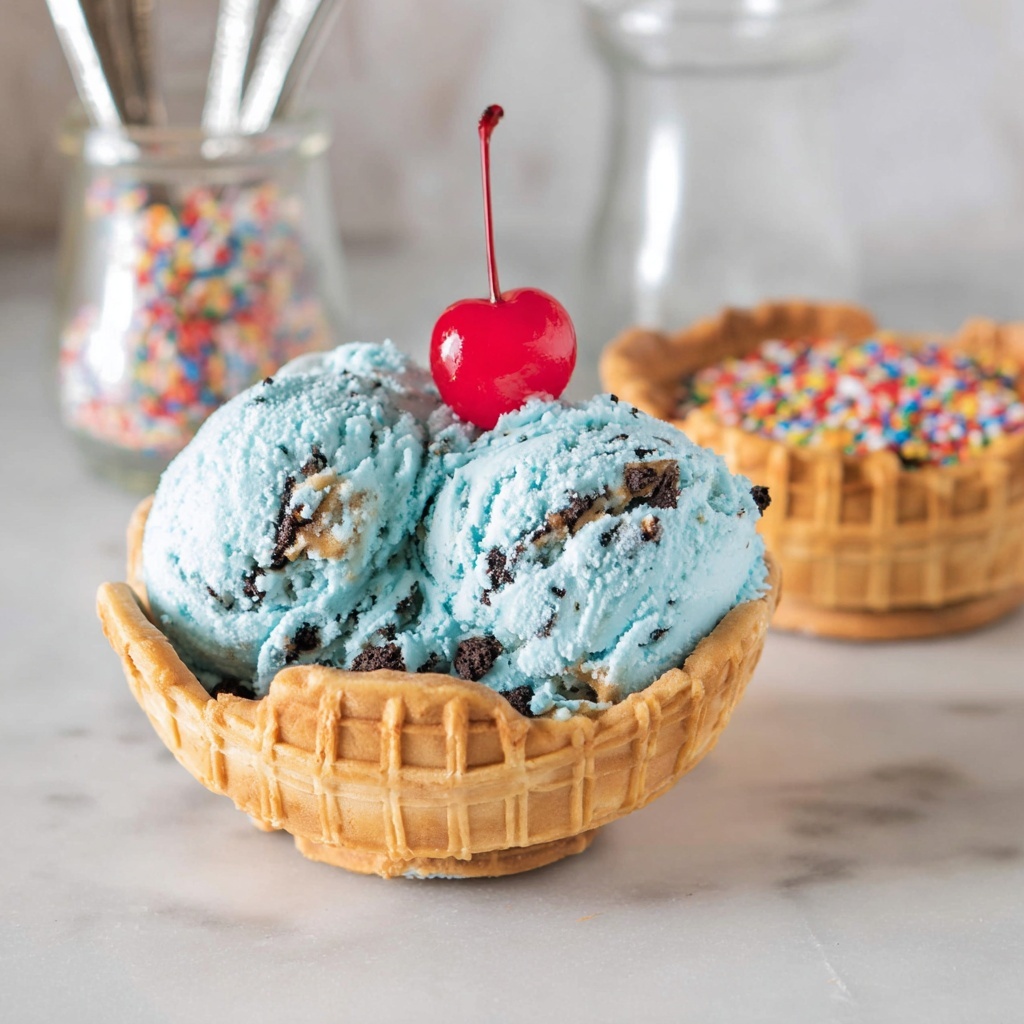 Cookie Monster Ice Cream Recipe - Recipe Image