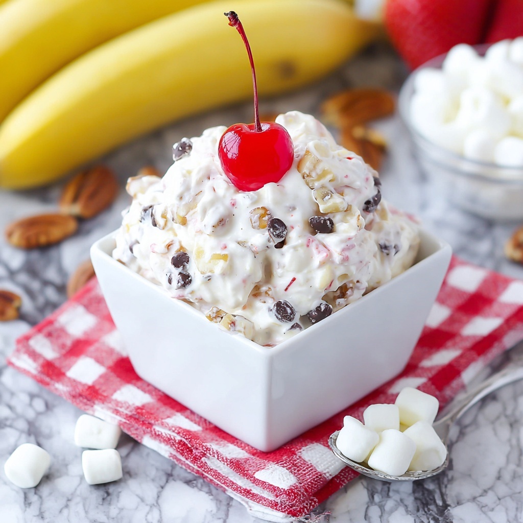 Banana Split Fluff Salad Recipe - Recipe Image