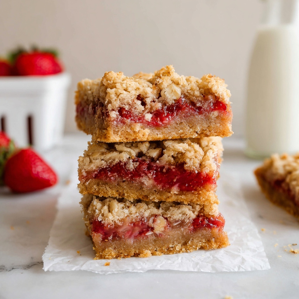 Strawberry Crumb Bars Recipe - Recipe Image
